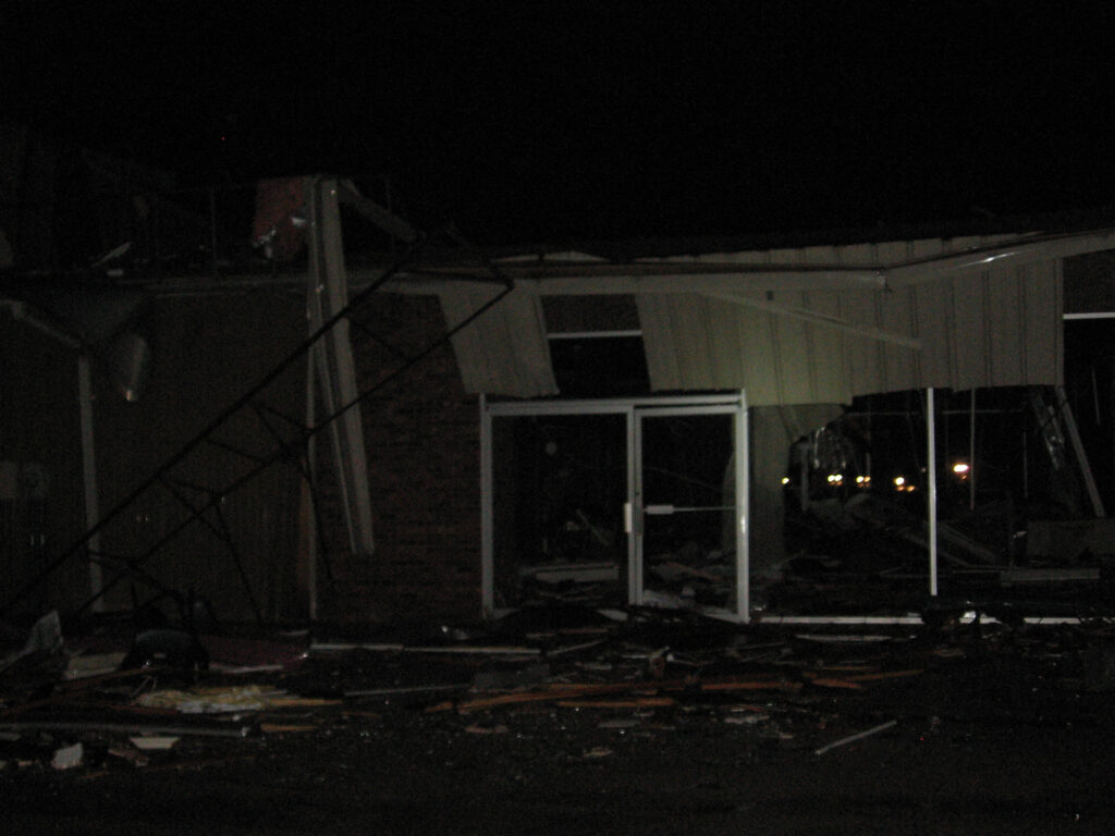 Tornado Damage in Highland, Arkansas on February 5, 2008