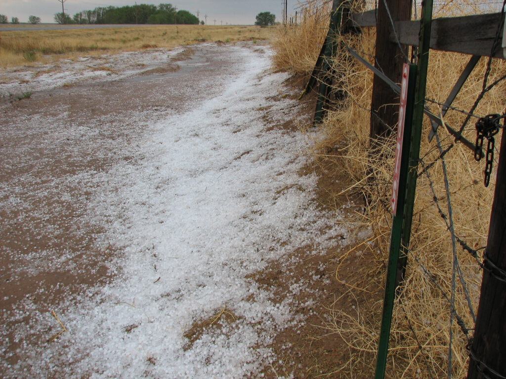 Hail near Roswell
