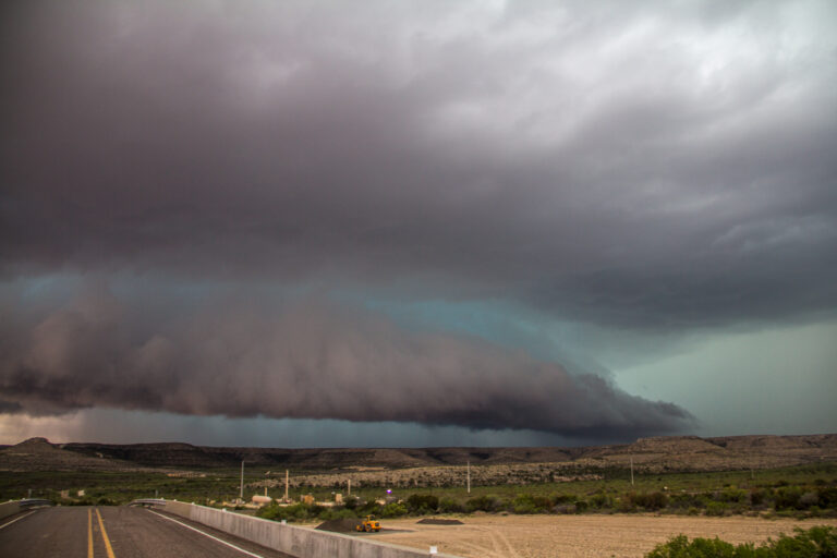 Storms along I-10 in Texas