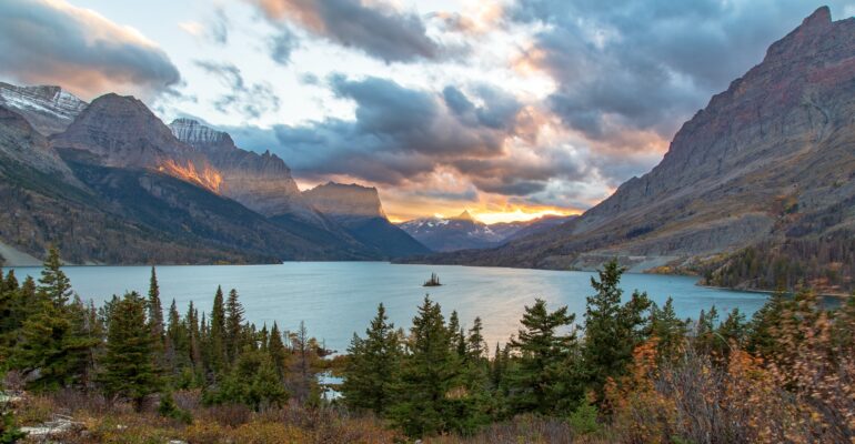 Wild Goose Island on Saint Mary Lake