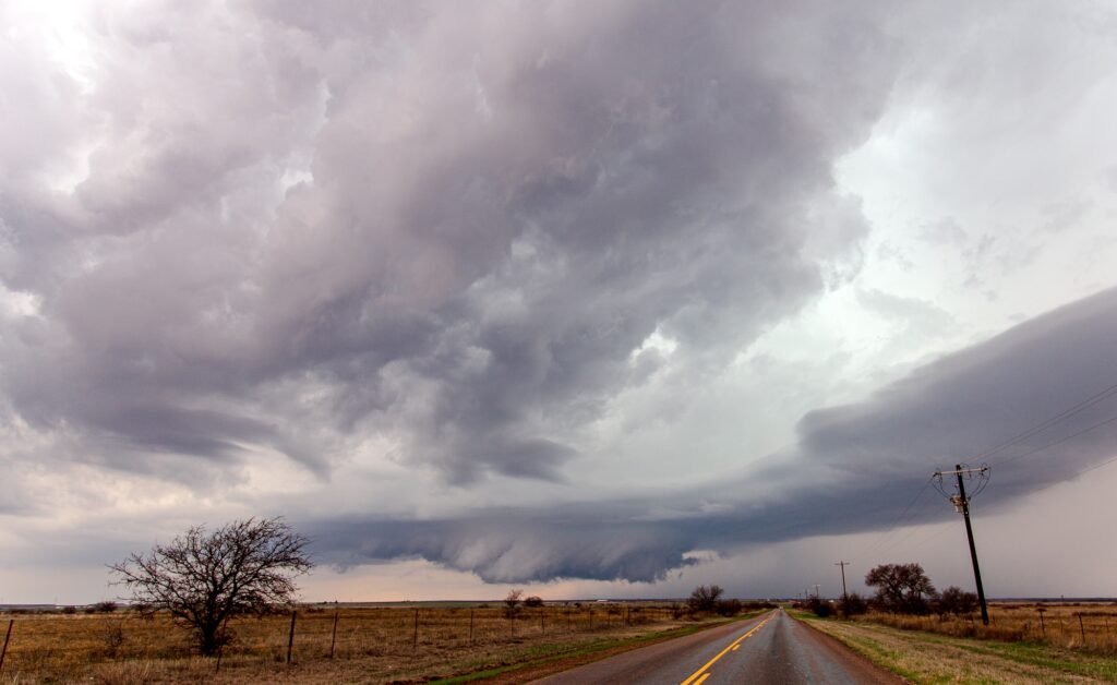 Storm west of Quanah