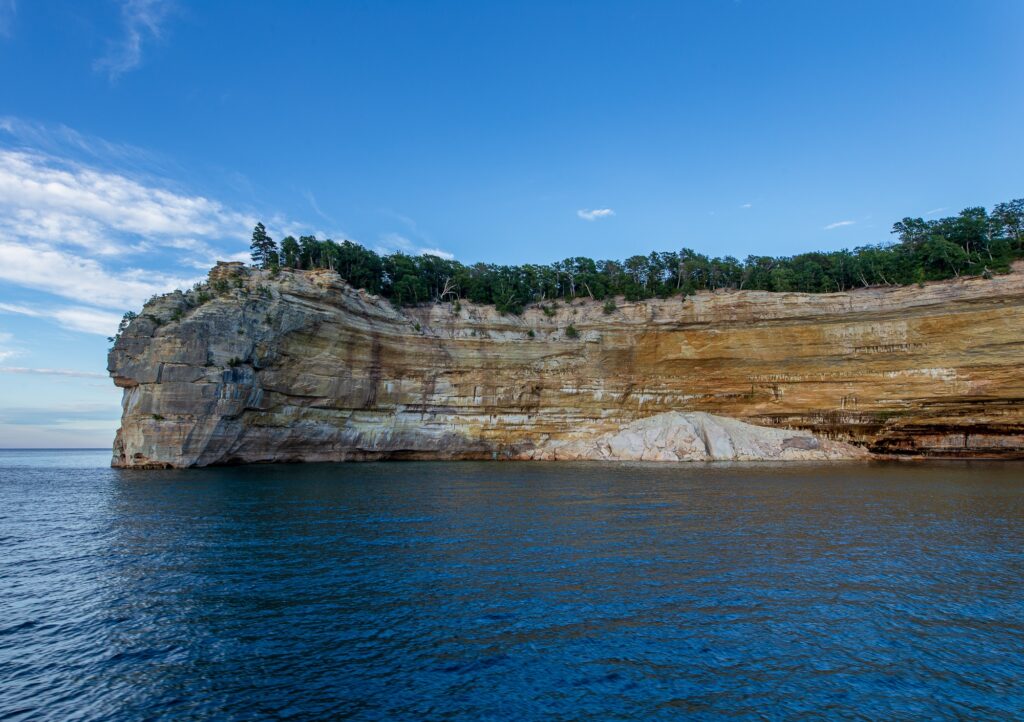Pictured Rocks in Munising, Michigan