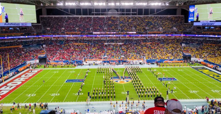 Michigan Marching Band at the Orange Bowl 2021