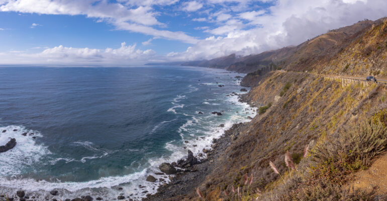 Mountainous West Coastline in California