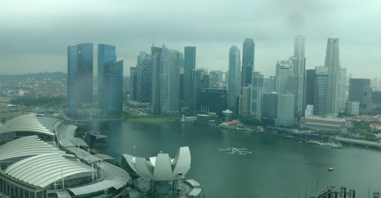Overlooking Singapore Sports Hub
