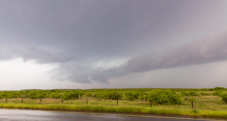 Inflow and Wall Cloud near Mabelle Texas