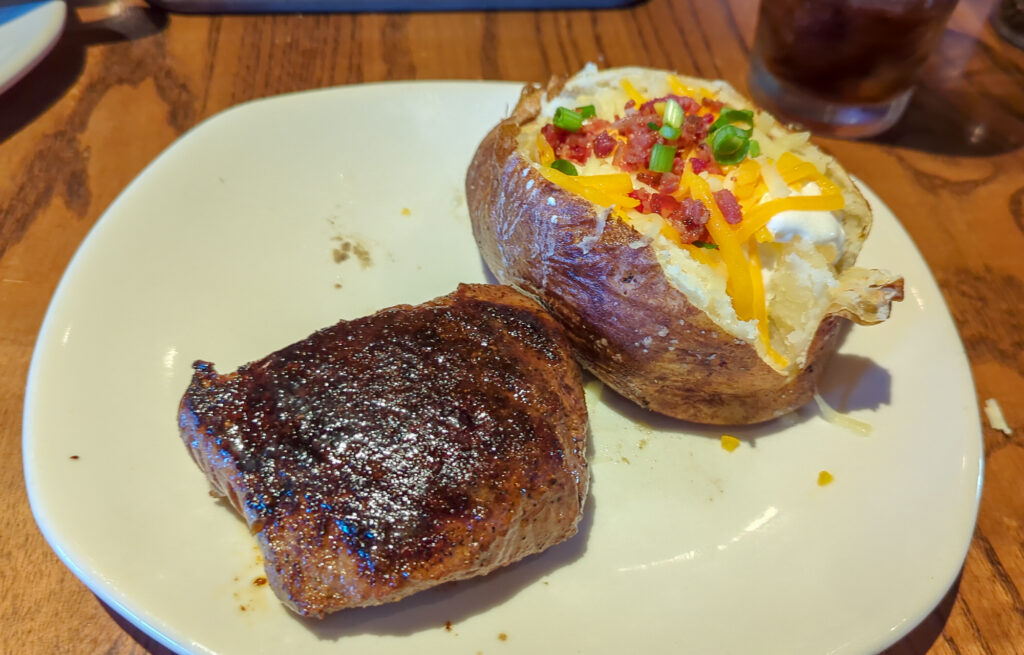 Steak at Outback in Norman