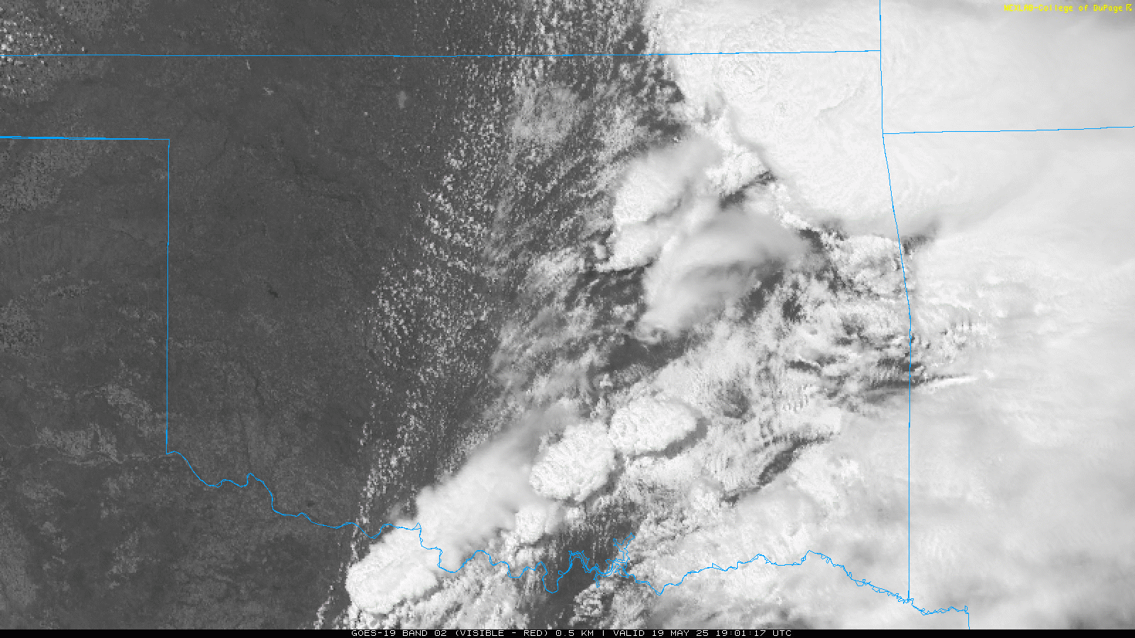 Visible Satellite - 2026Z/326pm CDT May 19, 2025