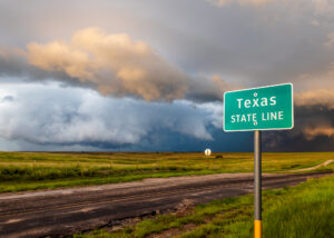 Tornado along the Texas Oklahoma Border